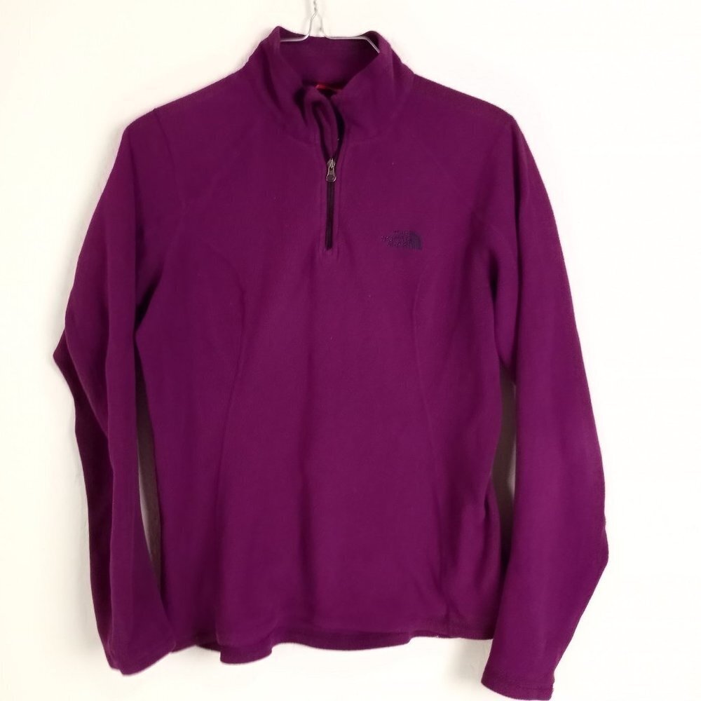 The North Face Fleece 1/4 Zip Plum Purple XS Womans Sweatshirt